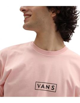 Camiseta Hombre Vans Easy Box Rosa