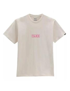 Camiseta Hombre Vans Easy Box Crudo