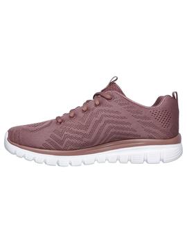 Zapatilla Mujer Skechers Graceful Rosa Maquillaje