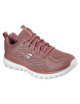 Zapatilla Mujer Skechers Graceful Rosa Maquillaje