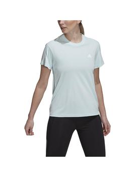 Camiseta Mujer adidas Run It Celeste