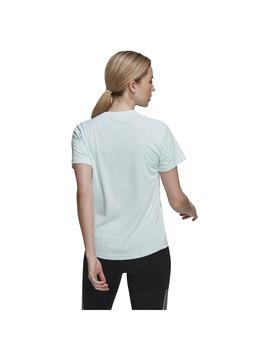 Camiseta Mujer adidas Run It Celeste