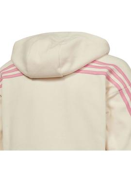 Sudadera Niña adidas 3s Beige/Rosa