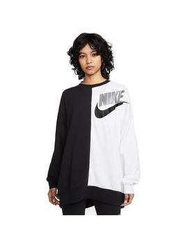 Sudadera Mujer Nike Nsw Cos Blanco Negro