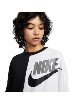 Sudadera Mujer Nike Nsw Cos Blanco Negro