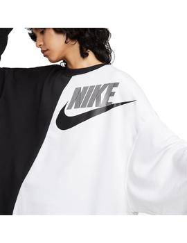 Sudadera Mujer Nike Nsw Cos Blanco Negro