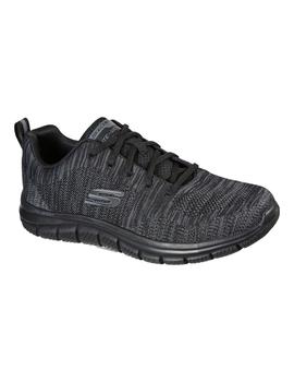 Zapatilla Hombre Skechers Track-Front Negra