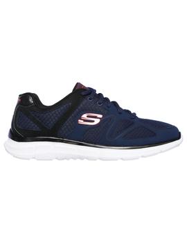 Zapatilla Hombre Skechers Satisfaction-Flash Marino