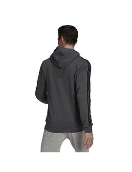 Sudadera Hombre adidas 3 Stripes Gris Oscuro