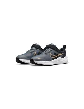 Zapatilla Niñ@ Nike Downshifter Gris Negro Dorado