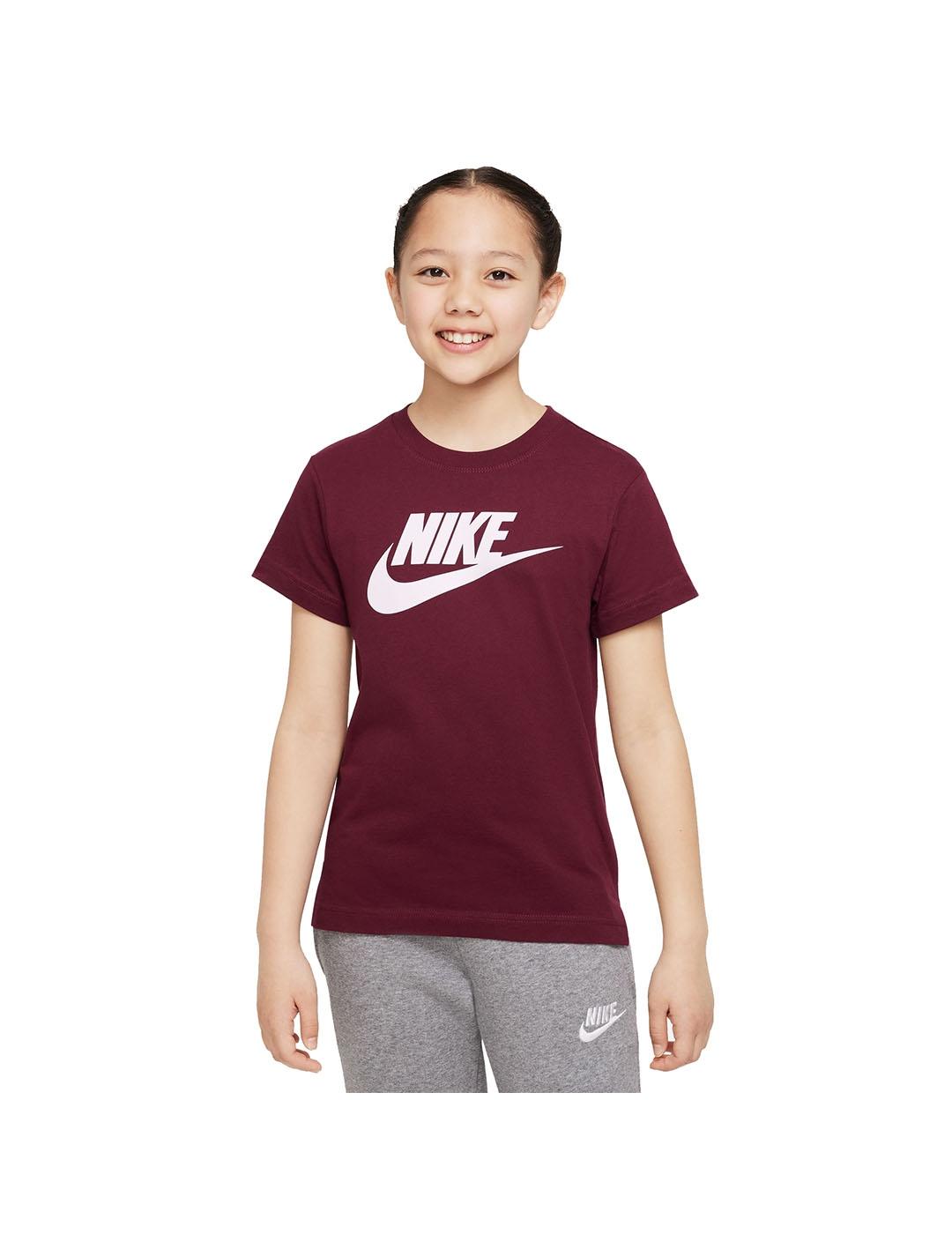 Camiseta Niña Nike Nsw Basic Granate