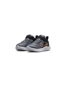 Zapatilla Niñ@ Nike Downshifter 12 Gris Negra Dorada