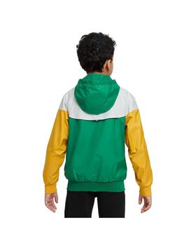 Cortavientos Niño Nike Nsw Wr Blanco Verde