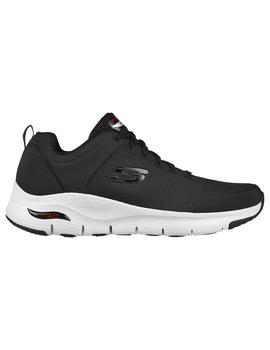 Zapatilla Hombre Skechers Arch Fit-Ti Negra Blanca