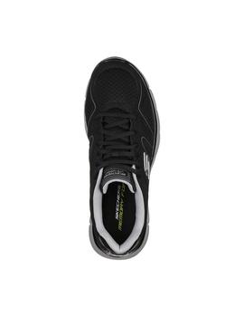 Zapatilla Hombre Skechers Satisfaction Negra Gris