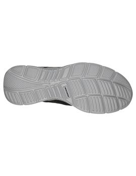 Zapatilla Hombre Skechers Satisfaction Negra Gris