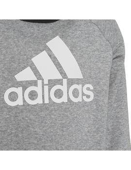 Conjunto Niño adidas Bos Jog Gris/Negro