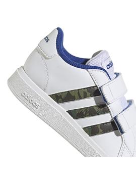 Zapatilla Niño adidas Grand Court 2.0 Blanco