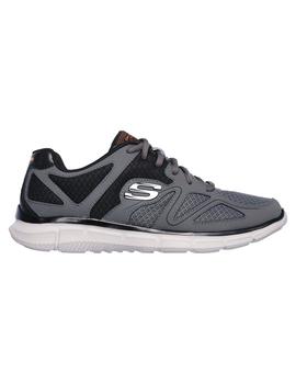 Zapatilla Hombre Skechers Satisfaction Gris