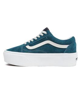 Zapatilla Mujer Vans Old Skool Stackform Verde