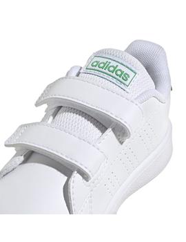 Zapatilla Niñ@ adidas Advantage CF Blanco/Verde