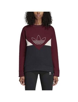 Sudadera adidas Clrdo Mujer Burdeos