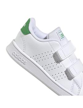 Zapatilla Niñ@ adidas Advantage CF Blanco/Verde