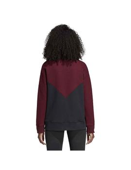 Sudadera adidas Clrdo Mujer Burdeos