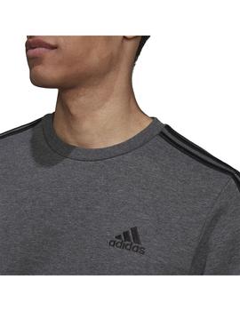 Sudadera Hombre adidas 3Stripe Gris