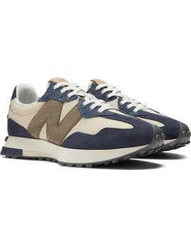 Zapatilla Hombre New Balance 327 Beige/Azul