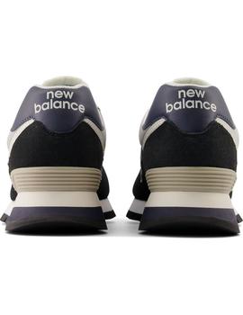 Zapatilla Hombre New Balance 574 Negro Verde
