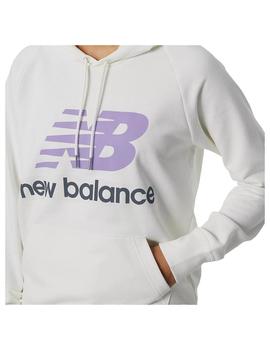 Sudadera Mujer New Balance Esse Po Blanca