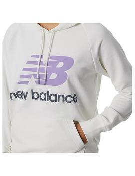 Sudadera Mujer New Balance Esse Po Blanca