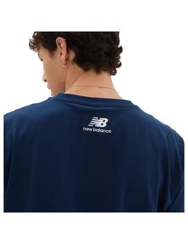 Camiseta Hombre New Balance Athl Intelligent Marino
