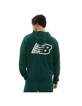 Sudadera Hombre New Balance Essentials Fleece verde