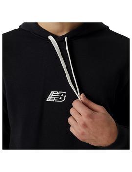 Sudadera Hombre New Balance Essentials Fleece Negra