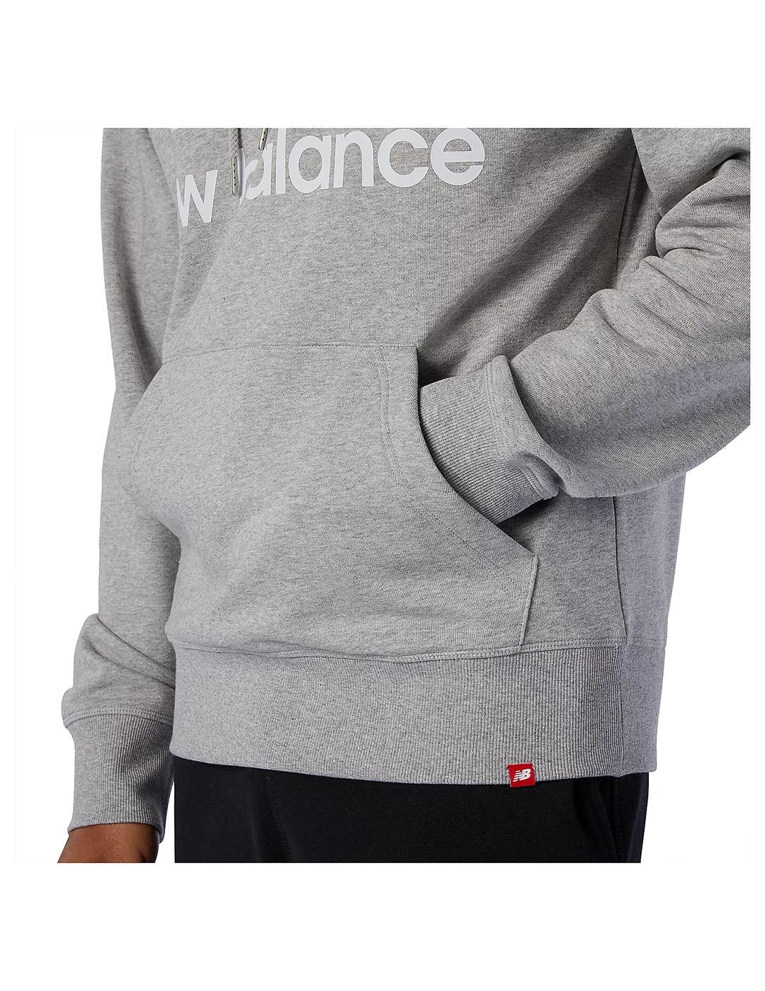 Sudadera Hombre New Balance Essential Stacked Gris