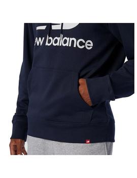 Sudadera Hombre New Balance Essentials Stacked Marino