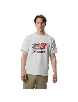 Camiseta Hombre New Balance All Good Gris