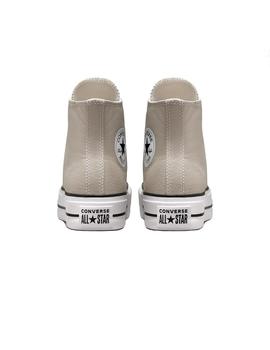 Zapatilla Converse plataforma Ctas Lift Hi Beige