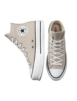 Zapatilla Converse plataforma Ctas Lift Hi Beige