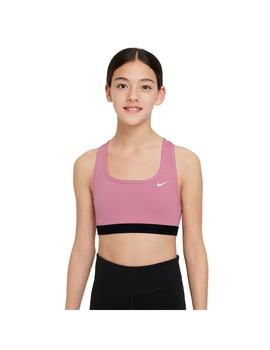 Top Niña Nike Swoosh Bra Rosa