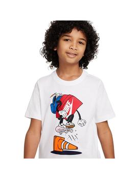 Camiseta Niño Nike Nsw Boxy Blanca