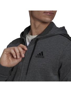 Sudadera Hombre adidas 3Stripe Gris Oscuro