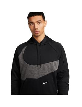 Sudadera Hombre Nike Tf Swoosh Negra Gris