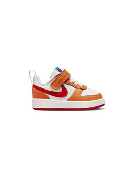 Zapatilla Niñ@ Nike Court Borough Blanca Naranja