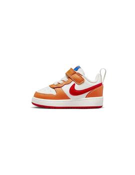 Zapatilla Niñ@ Nike Court Borough Blanca Naranja