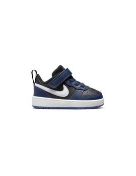 Zapatilla Baby Nike Court Borough Azul Negra