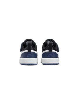 Zapatilla Baby Nike Court Borough Azul Negra