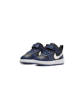 Zapatilla Baby Nike Court Borough Azul Negra